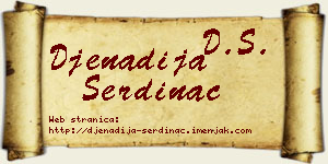 Đenadija Serdinac vizit kartica